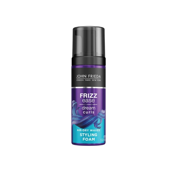 Frizz Ease Dream Curls Air Dry Waves Styling Foam, Curl Defining Frizz Control, Hair Product for Curly and Wavy Hair, 5 Ounce